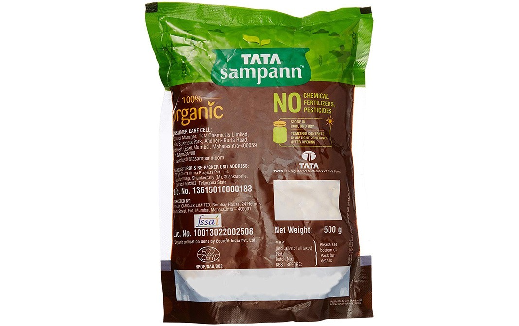 Tata Sampann Organic Unpolished Chana Dal   Pack  500 grams